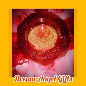 Diamond edge glitter is life ashtray